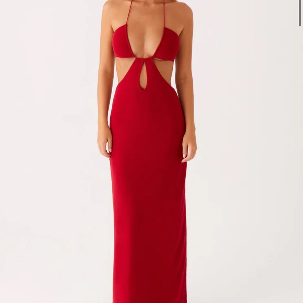Peppermayo Hallie Backless Maxi Dress